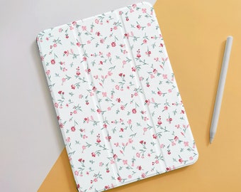 Pastoral Flowers - Élégante coque iPad Air pour iPad 10,9 10,5 10,2 pouces 10/9/8/7th Air 5/4, Pro 12,9/11 pouces Mini 6/5/4 2022/2021/2020