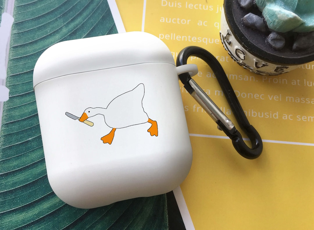 Duck Has the Knife in Mouth Kawaii Airpods Case AirPod Shock Proof Rubber  Silicone Apple Airpods Pro Cover Air Pods Holder Airpods Keychain -   New Zealand