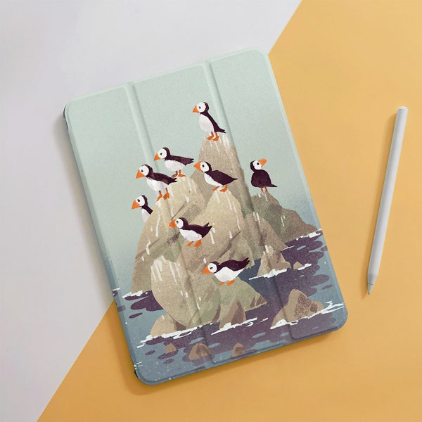 Cute Cartoon Penguins iPad Air Case For 10.9 10.5 10.2" iPad 10/9/8/7th Air 5/4, Pro 12.9/11" inch Mini 6/5/4 Case Cover 2022/2021/2020
