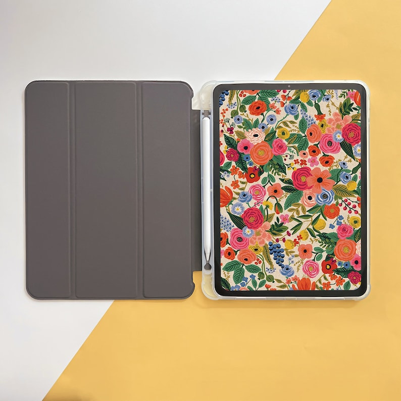 Étui pour iPad Air fleurs colorées aquarelle pour iPad 10,9 10,5 10,2 pouces 10/9/8/7th Air 5/4, Pro 12,9/11 pouces Mini 6/5/4 Housse 2022/2021/2020 image 7