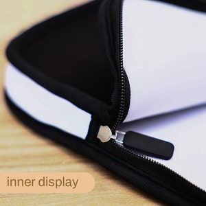 Schwarze Blumen einfache Laptop Tasche iPad Tasche,Hülle für MacBook Air 13 15 Pro 13 14 15 16 Zoll,Laptop Tasche Air 4 5 Pro 11 12.9 cm Bild 8