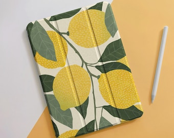 Cute Lemon Tree iPad Case, iPad Air/Pro/Mini Case, 10.9" iPad 10th Air 5th 4th, Pro 12.9" 11" inch, Mini 6 5 4 3 2 1, 9th Generation Case