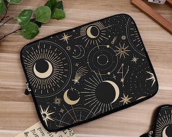 La Lune et les étoiles Housse pour ordinateur portable, Housse pour Macbook Air 13 15 Pro 13 14 15 16 pouces, Housse pour ordinateur portable, Housse pour iPad Air 4 5 Pro 11 12,9