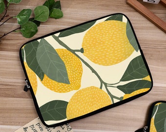 Gelbe Lemon Tree Laptophülle iPad Hülle,Macbook Air 13 15 Pro 13 14 15 16 Zoll Hülle,Laptophülle Tasche,iPad Tasche Air 4 5 Pro 11 12.9 Hülle