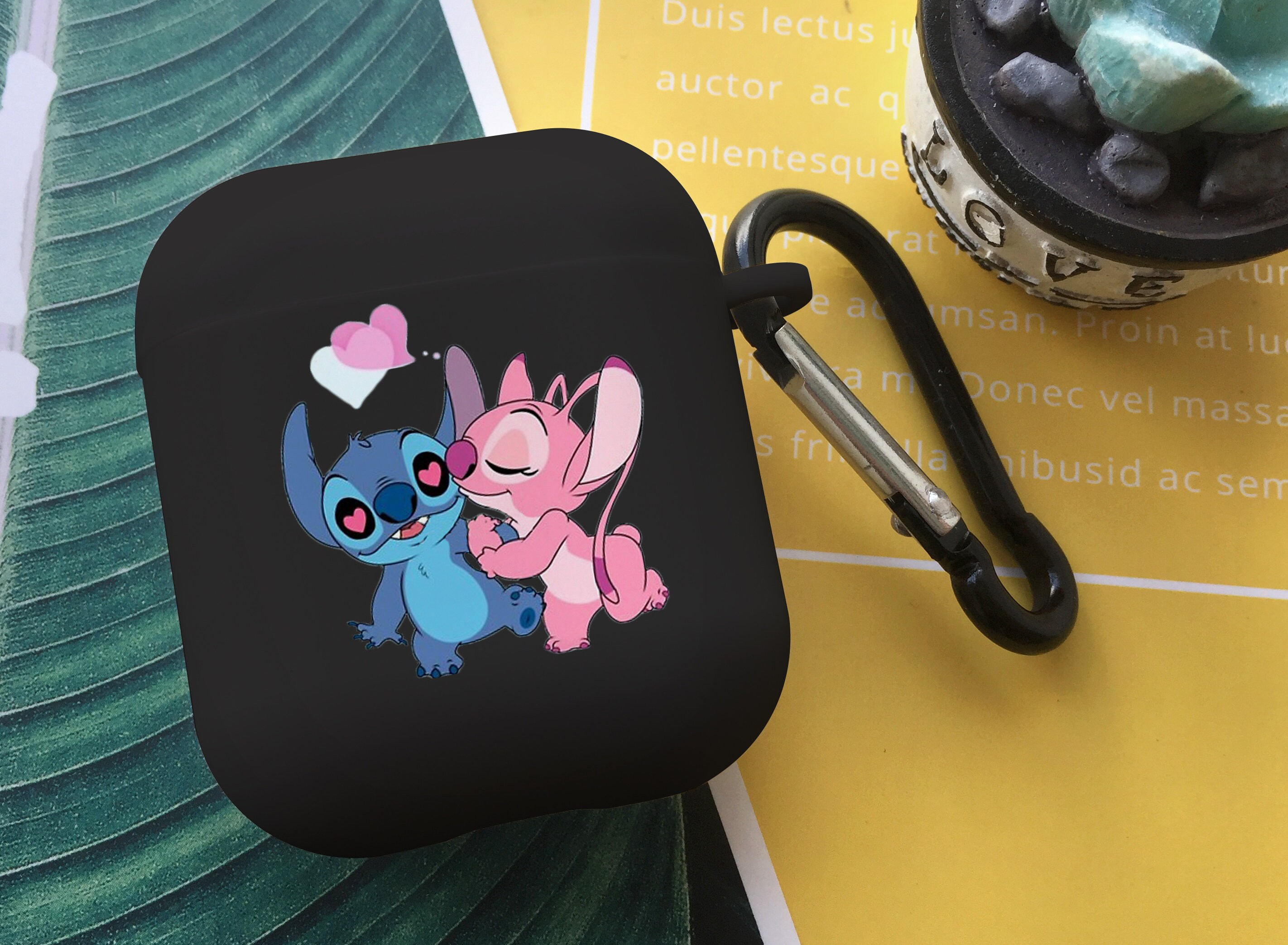 Stitch Angel Cute Cartoon Couple Airpods Case Airpod Shock - Etsy Stitch Angel Cute Cartoon Couple Airpods Case Airpod Shock - Etsy
