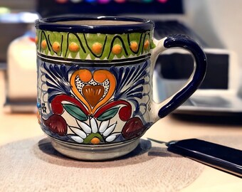 Authentic Talavera Pottery Mug, Mom gift, coffee/tea mug, friendship, valentine's gift
