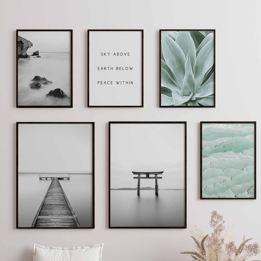 Poster Set Mit Rahmen Wohnzimmer