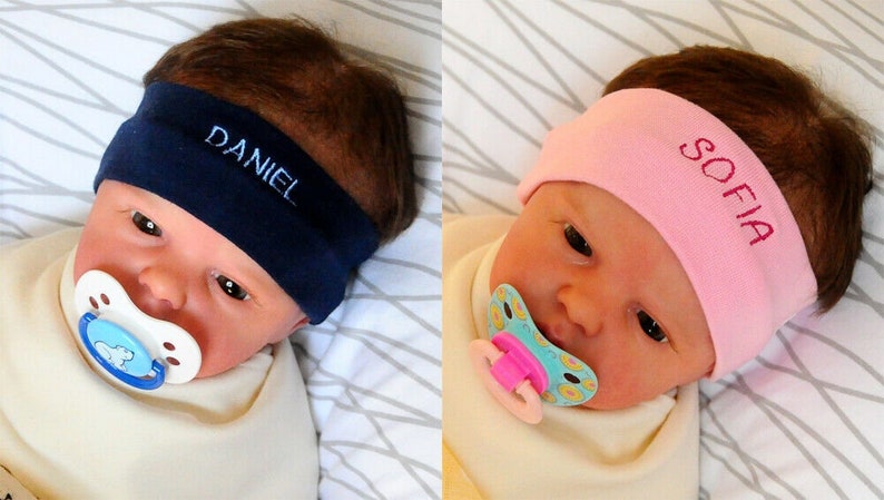 Headband Headband for Boys Girls named Baby Children Ear protection 34 to 52 image 1