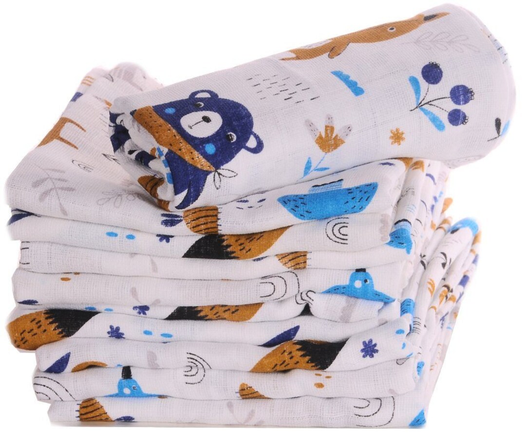 Gauze Diapers Double Woven Spit Cloths Baby Gauze Cloths Etsy