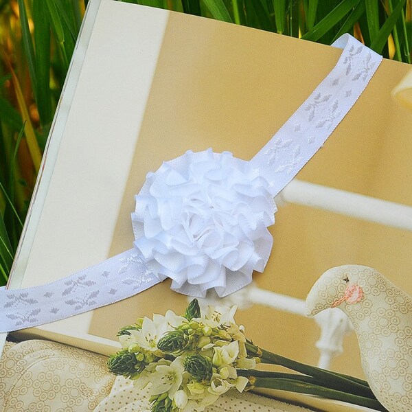 Baby & Kids Headband Baptism Communion White Headband Headband