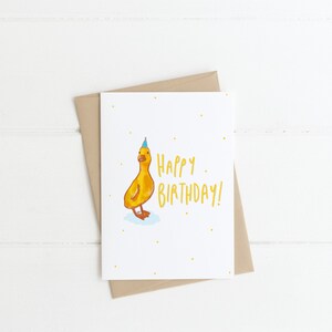 Alles Gute zum Geburtstag Karte Ente Illustration Süße Etsy