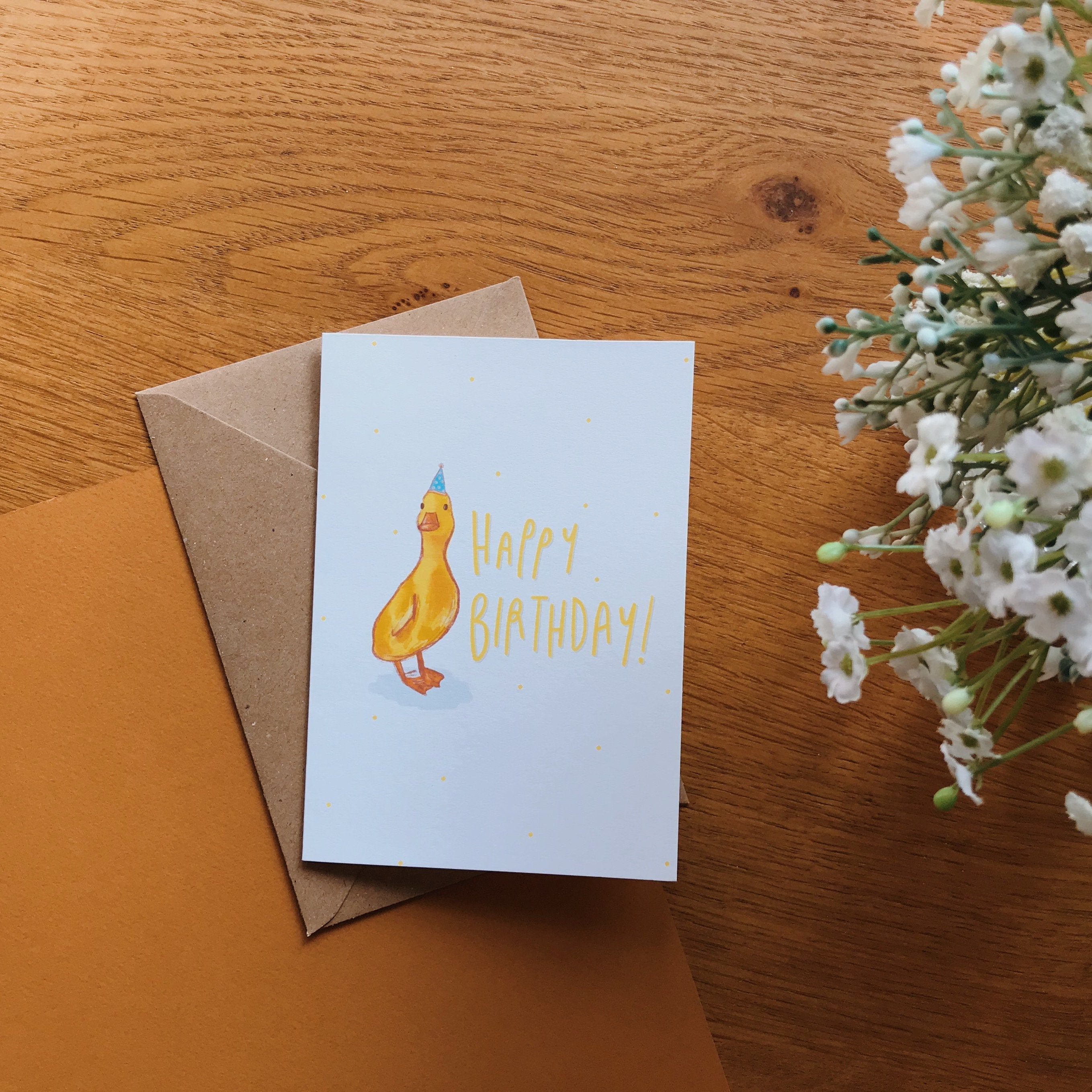 Alles Gute zum Geburtstag Karte Ente Illustration Süße  Etsy