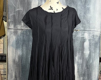 Designer schwarzes Kleid, Asymmetrisches Kleid schwarz, Sexy schwarzes Kleid, Casual Kleid Vintage, Handgemachte schwarze Kleider