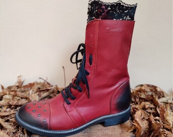 Leather boots women, Handmade boots, Shoes with lace, Bohemian shoes, Quality Shoes, Everyday comfortable shoes, Women casual shoes