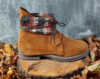 Handmade boots women, Comfortable shoes, Casual Ankle Boots, Bohemian shoes, Leather Suede Shoes, Quality Shoes