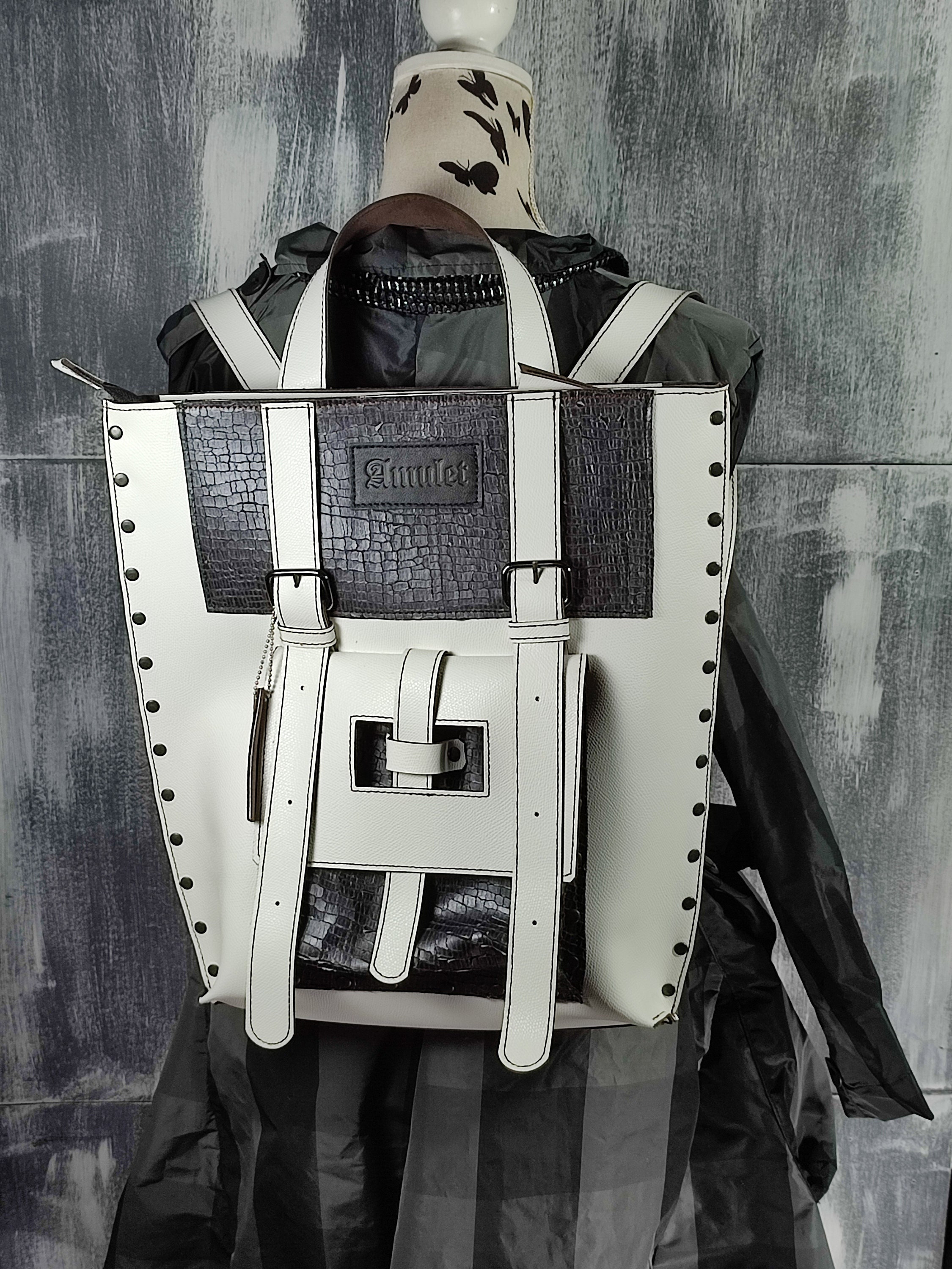 【SATIIIZ】Flan Fringe Vintage Backpack Vintage Leather Fringe Backpack - Etsy