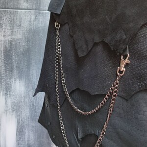 Natural leather black handbag, leather bag fringe, high quality bag,, handmade everyday shoulder bag, black bag woman handmade image 4