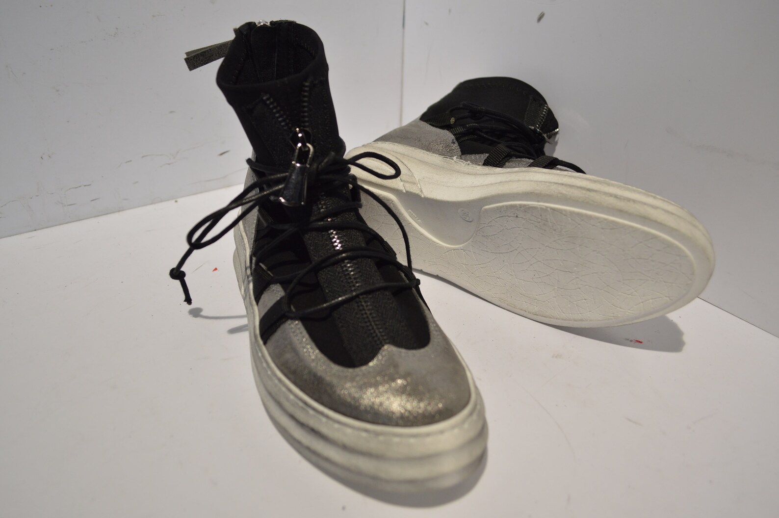 Unique Women's Ankle Sneakers with Ties and Zippers Full Etsy