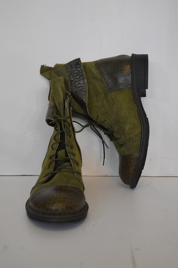 olive green boots