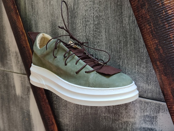 Olive green gym shoes sales