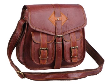 Vintage Leather Shoulder Bag for Women, Leather Sling Crossbody bag, Satchel bag, Vintage style leather bag
