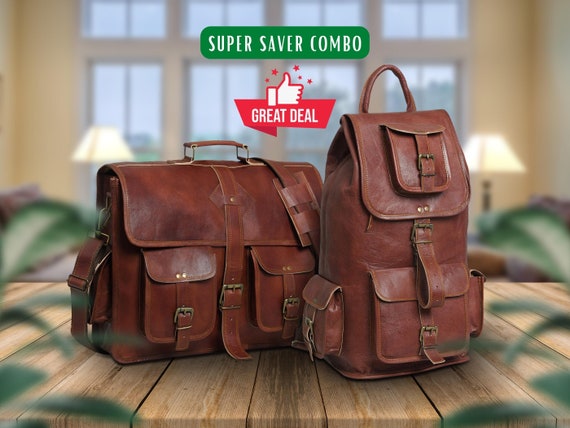Best briefcase backpack combo discount