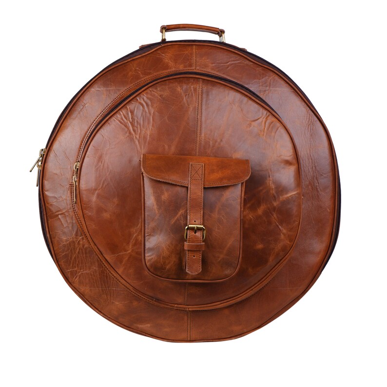 Buffalo Leather Cymbal Carrying Case Leather Cymbal Bag Etsy