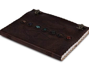 Personalized Leather Journal Diary Large Leather Notebook Writing Book 13 Inch