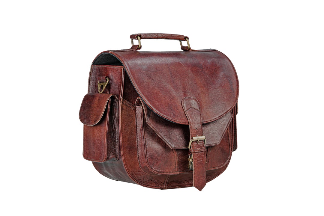 Personalised Leather Camera Bag With Top Handle, Leather Camera Bag