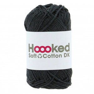 Hoooked Soft Cotton Recycled DK Yarn 50g eco, skin friendly yarn in 33 vibrant colours image 10