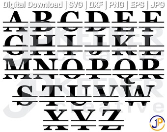 Download Free Split Monogram Svg Etsy