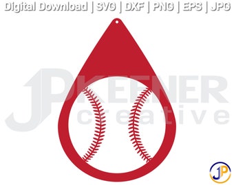 Download Baseball Earring Svg Etsy