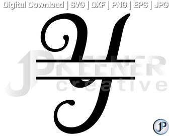 Download Y Split Monogram Svg Etsy