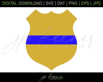 Police Badge SVG | Police Badge Cut File | Cricut Design | Silhouette Design | Digital Download