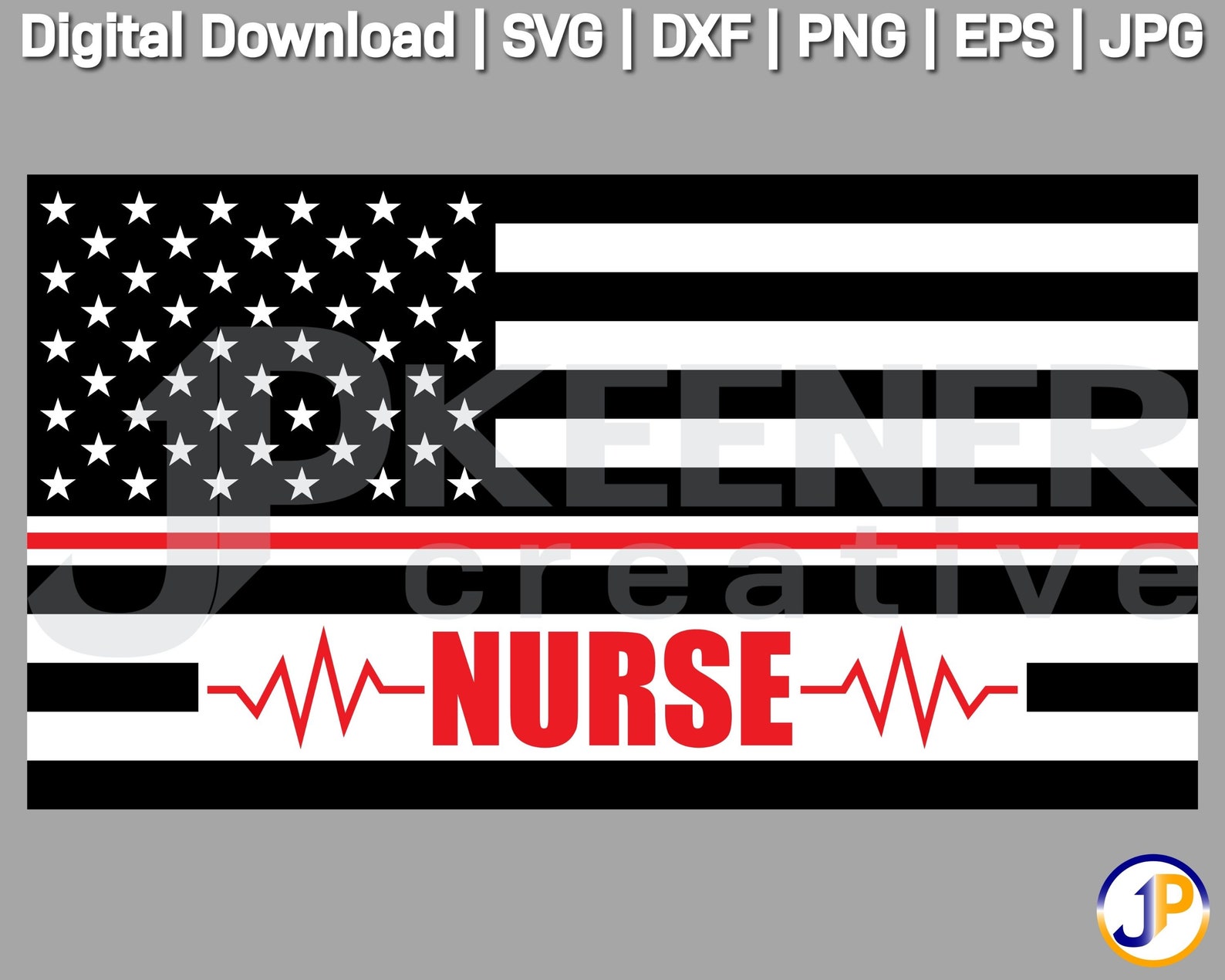 US Flag Nurse SVG Nurse Flag SVG Nurse Flag Cut File | Etsy