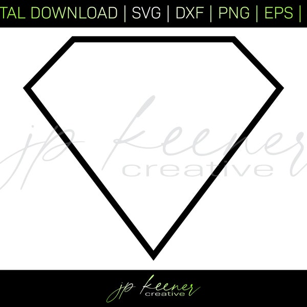 Diamond SVG | Diamond Cut Files | Diamond DXF | Diamond PNG | Diamond Design | Cricut Design | Silhouette Design | Digital Download