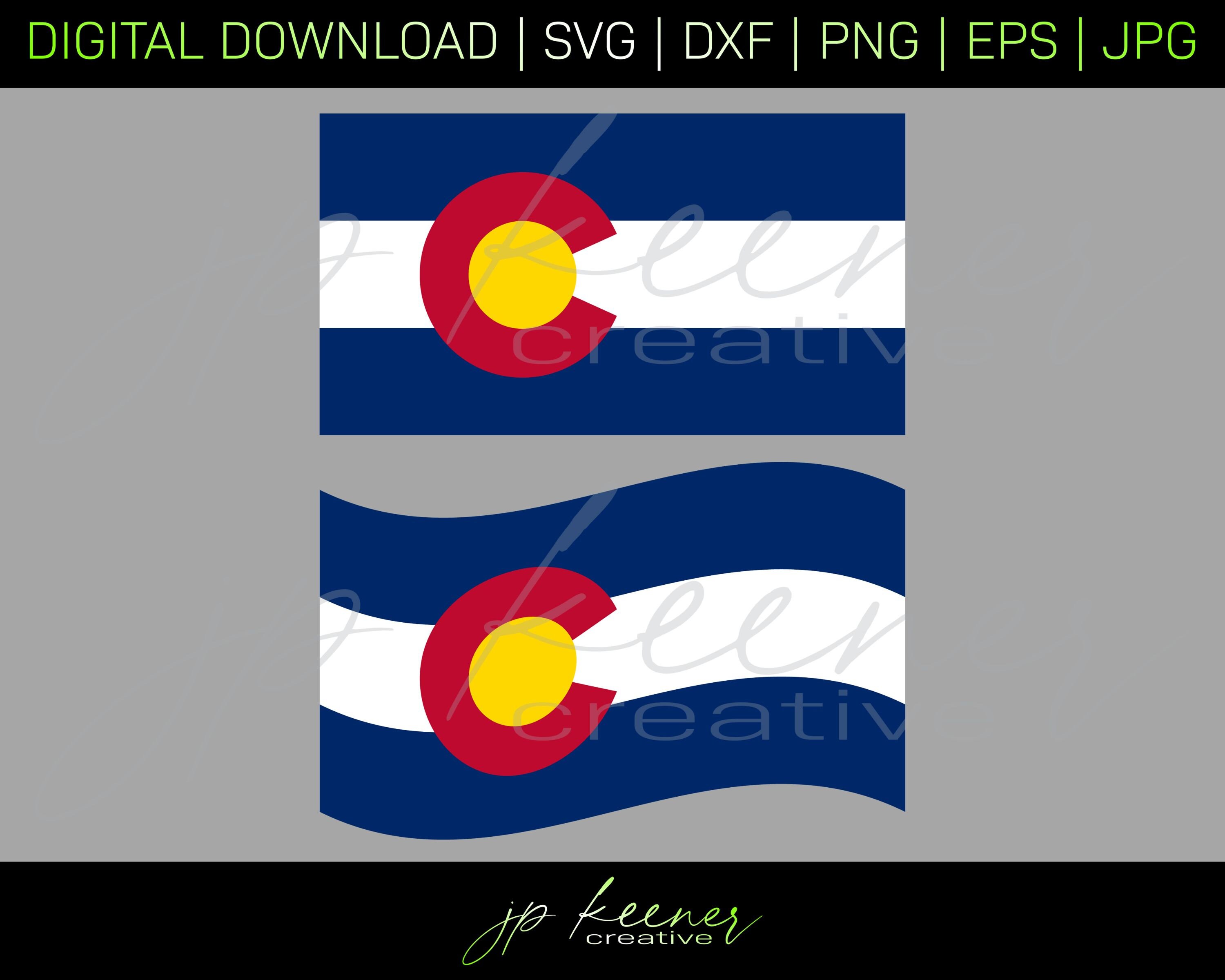 Official Colorado Flag Waving