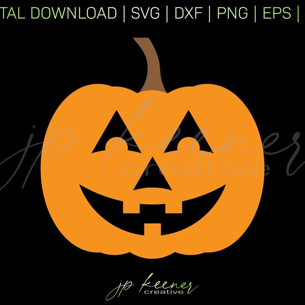 Jack-O-Lantern SVG | Jack-O-Lantern Cut File | Halloween SVG | Halloween Cut File | Cricut Design | Silhouette Design | Digital Download