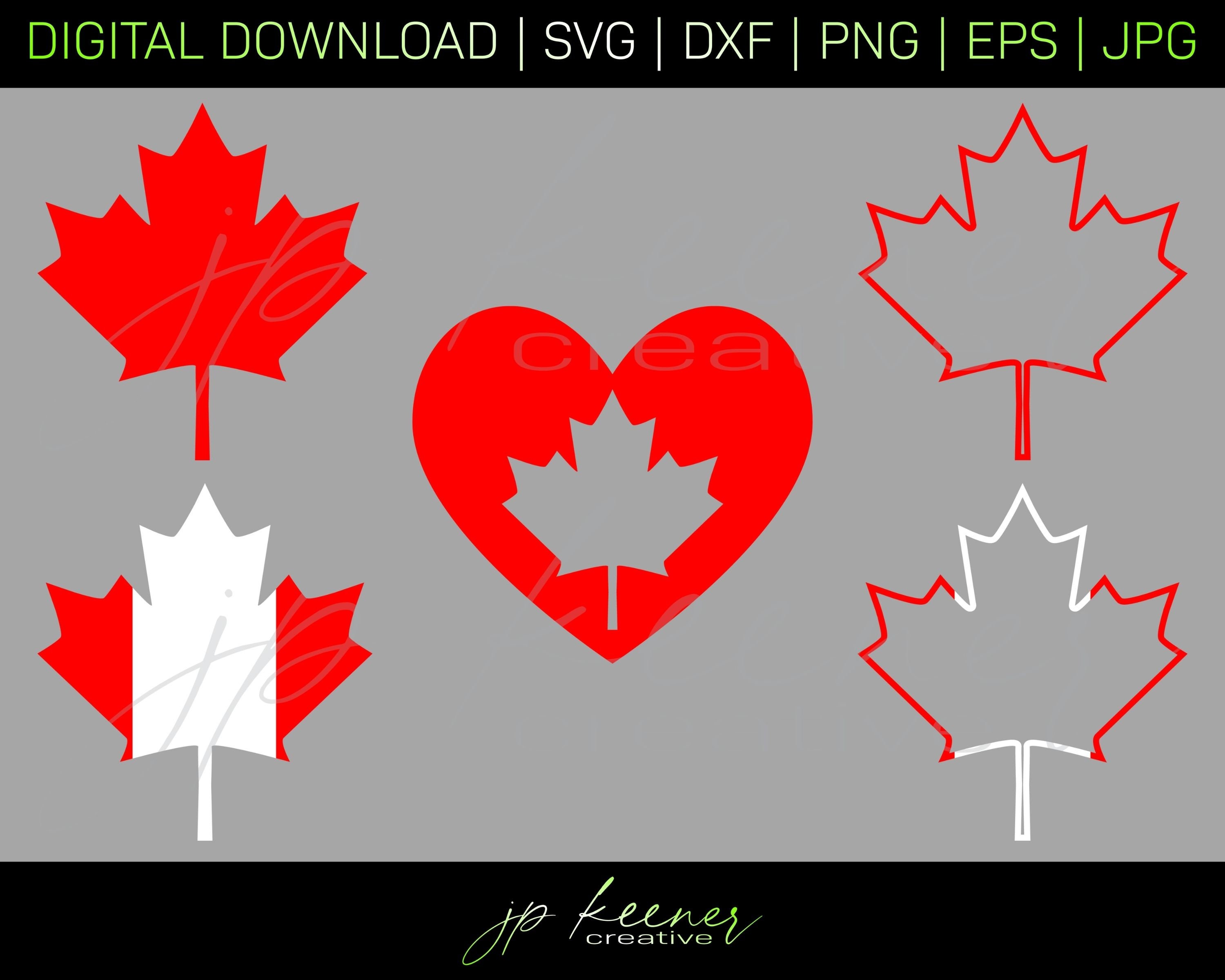 Maple Leaf SVG Bundle Maple Leaf Cut Files Maple Leaf DXF - Etsy