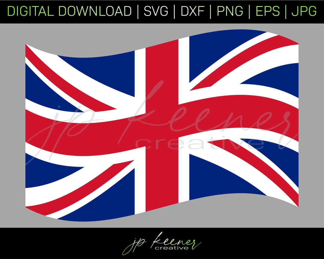 UK Flag SVG Union Jack SVG Great Britain Flag Cut File United Kingdom ...