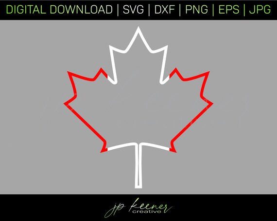 Maple Leaf SVG Maple Leaf Cut File Canada SVG Canada Cut | Etsy