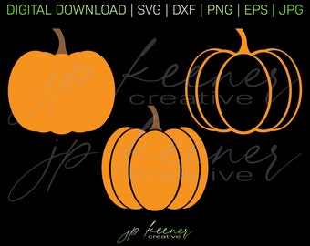Pumpkin SVG Bundle | Pumpkin Cut File Bundle | Pumpkin DXF Bundle | Halloween SVG | Cricut Design | Silhouette Design | Digital Download