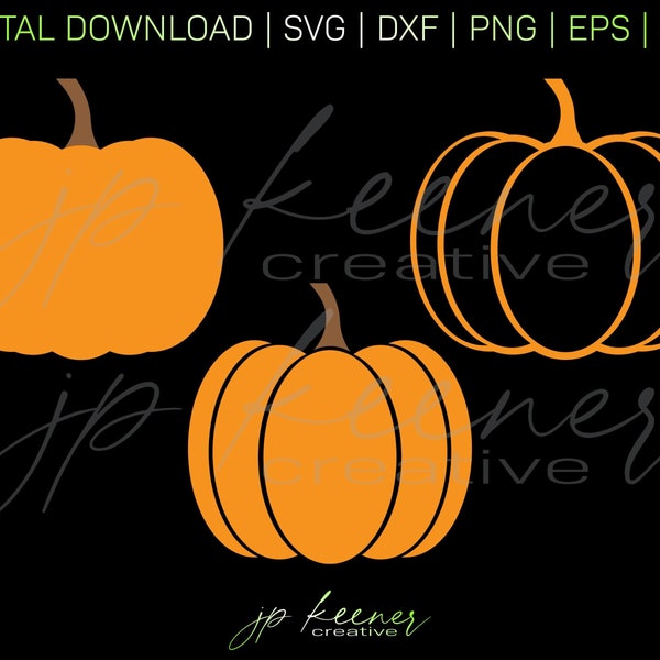 Pumpkin SVG Bundle | Pumpkin Cut File Bundle | Pumpkin DXF Bundle | Halloween SVG | Cricut Design | Silhouette Design | Digital Download