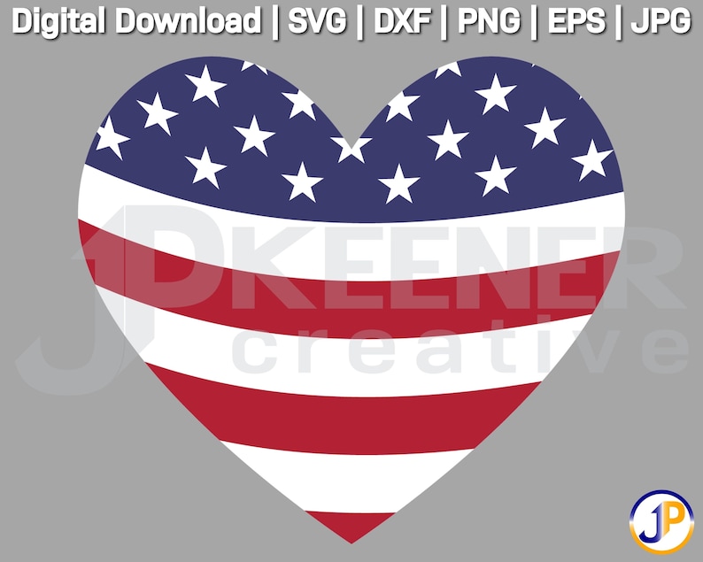 Download American Flag Heart Cut File Cricut Design Us Flag Heart Cut File Digital Download Us Flag Heart Svg Silhouette Design Clip Art Art Collectibles