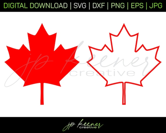 Maple Leaf SVG Set Maple Leaf Cut Files Maple Leaf DXF - Etsy