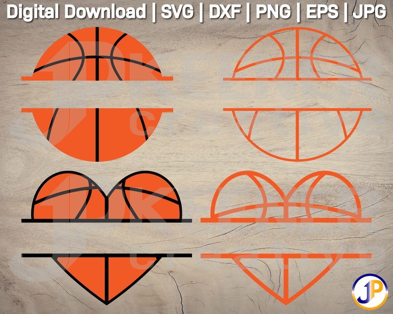 Download Clip Art Split Basketball Svg Bundle Cricut Design Silhouette Design Digital Download Basketball Heart Svg Split Basketball Cut File Bundle Art Collectibles