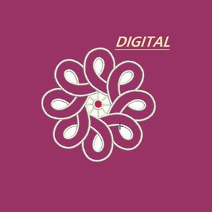 Cutwork Richelieu Machine Embroidery Design Instant Download