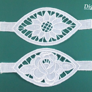 Cutwork Napkin Ring Embroidery Designs: Richelieu Set (Digital Download)