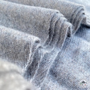Cashmere scarf “Agara,” hand-woven, cozy scarf in light gray, pastel beige, stole, hand-woven elegant scarf for women and men