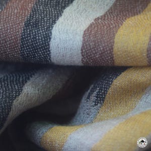 Cashmere scarf “Aagaman”, hand-woven from 100% cashmere wool, white, red, turquoise, shawl, stole, handmade, light summer wrap, pashmina